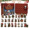 Christmas Countdown Calendar Decoration 2026 Spirit Advent Calendar, 24-Day Mini Figure Set, Elf Alien Holiday with Ornaments Fairy Ornament