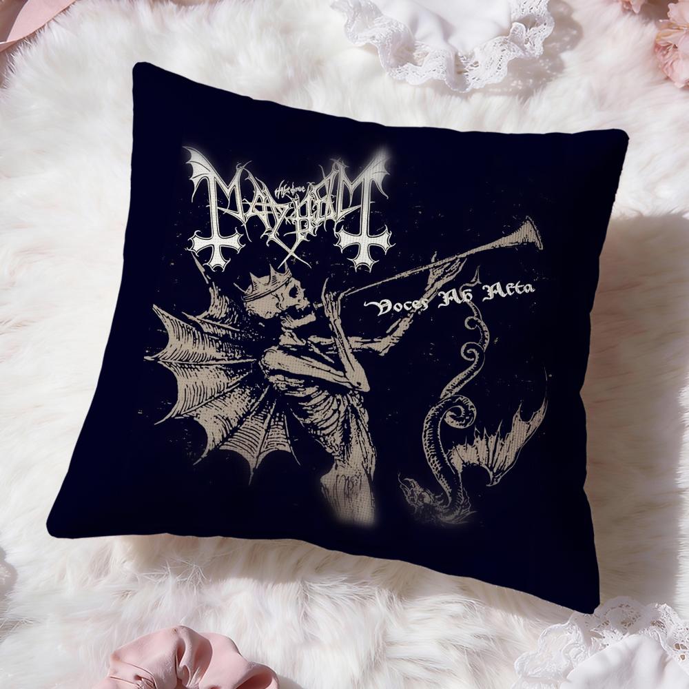 Band M-Mayhem Cushion Cover Premium Comfort Reversible Pillow Cove -Two in One Design for Any Room & Car Interior
