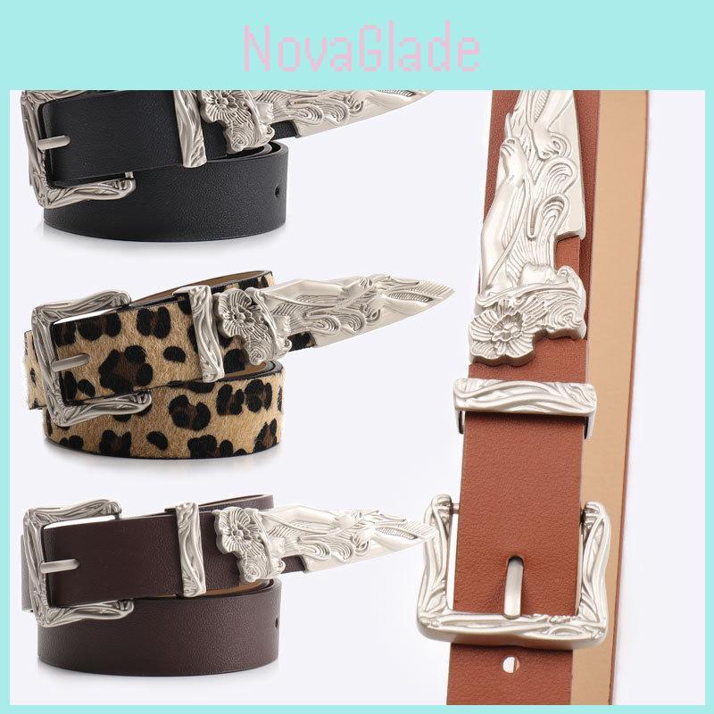 Fall Fashion Statement Pu Leather Belt With Metal Clasp For Trendy Unisex Style