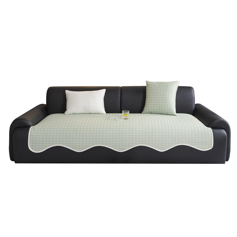 Light Luxury High-end Sofa Cushion, Summer Ice Silk Cool Mat Cushion 2025 New Straight Special-shaped Sofa Cover