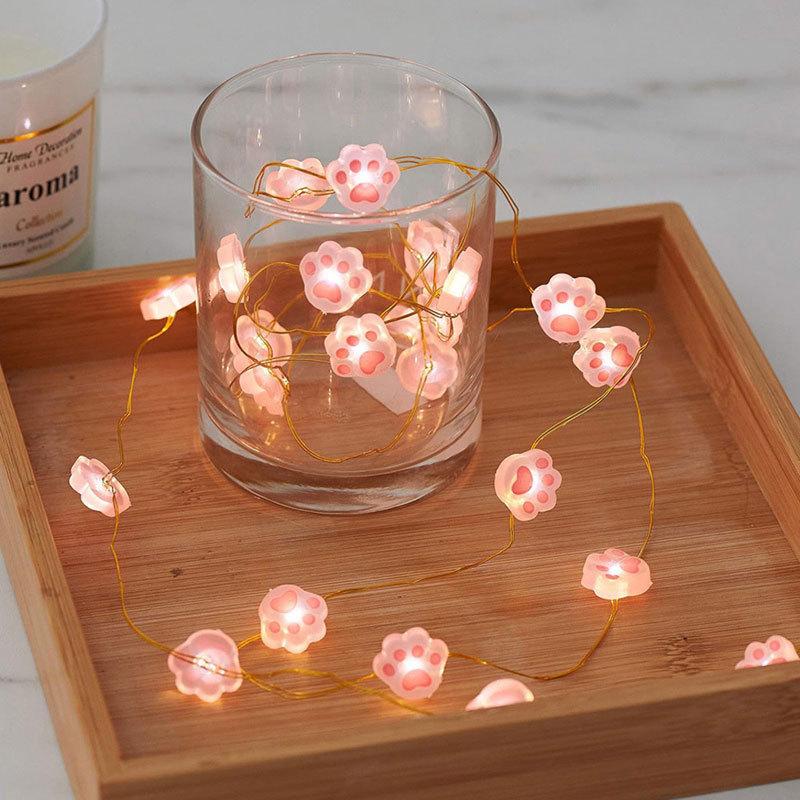 

Thanksgiving Christmas Wreath LED Copper Wire Light String 1 Meter One Size розовый