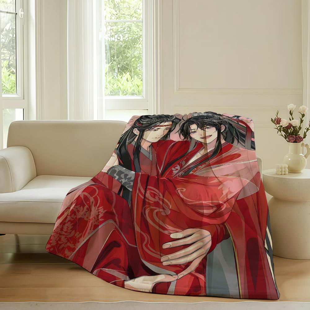 Anime Mo Dao Zu Shi Blanket For Sofa Office Bed Plane Travel Sleep Read Relax Camping Soft And Warm