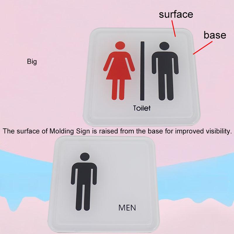 Male and Female Toilet Signage Sign Restroom Label WC Door Signs Men Women Bathroom Indicator for Mall Shops Cafe Home House