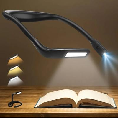 1Pc Neck Reading Light Reading Lights for Books In Bed Rechargeable Eye-friendly Wide Lamp Book Light