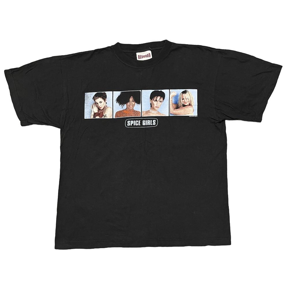 Vintage Spice Girls Shirt Large Black 90s Tour Band Tee Britney Spears Madonna S