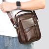 Top Grain Genuine Leather Men's Crossbody Shoulder Bag - Luxury Business & Commute Style