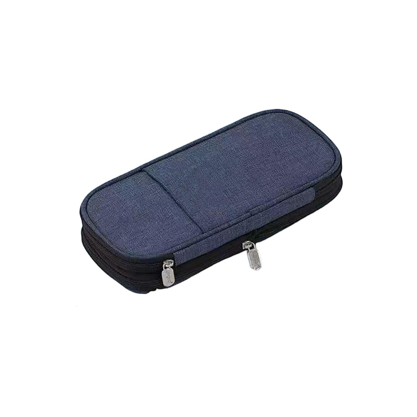 High-value Japanese Large-capacity Pencil Case Korean Version Junior High School Student Canvas Stationery Bag Boys And Girls Cute Pencil Case One Size