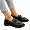 Women's  New Fashionable Round Head Comfortable British Style Thick soled Single Shoes Spring and Autumn Small Leather Shoes