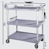 Wutian 3-Layer Mobile Serving Cart