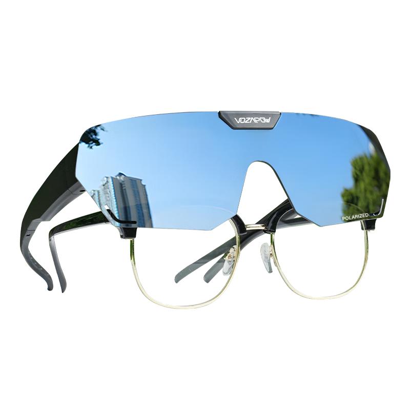 VOZAPOW Flip-up Polarized Cycling Sunglasses for Myopia