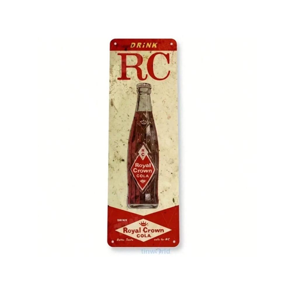 Vintage Royal Crown Cola Metal Wall Art Sign Home Decor