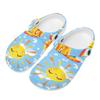 Trendy Printed EVA Casual Clogs for Women Men Soft Sole Flexible Lightweight Slip On Sandals Slippers Summer Daily Leisure Shoes