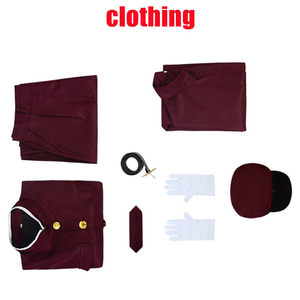 Tetchou Suehiro Cosplay Costume Bungo Stray Dogs Season 4 Hunting Dogs Team Red Uniform Cloak Anime Halloween Christmas Clothes