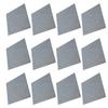 12Pcs Acoustic Panels Polyester Fiber Cutable Sound Absorption Panel for Rehearsal RoomsDark Grey