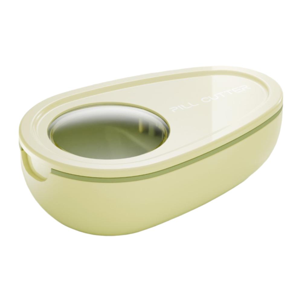2 In 1 Quartering Pill Divider Drug Tablet Dustproof Crusher Divider Divider Organizer Medicine Divider for Small or Large Pills