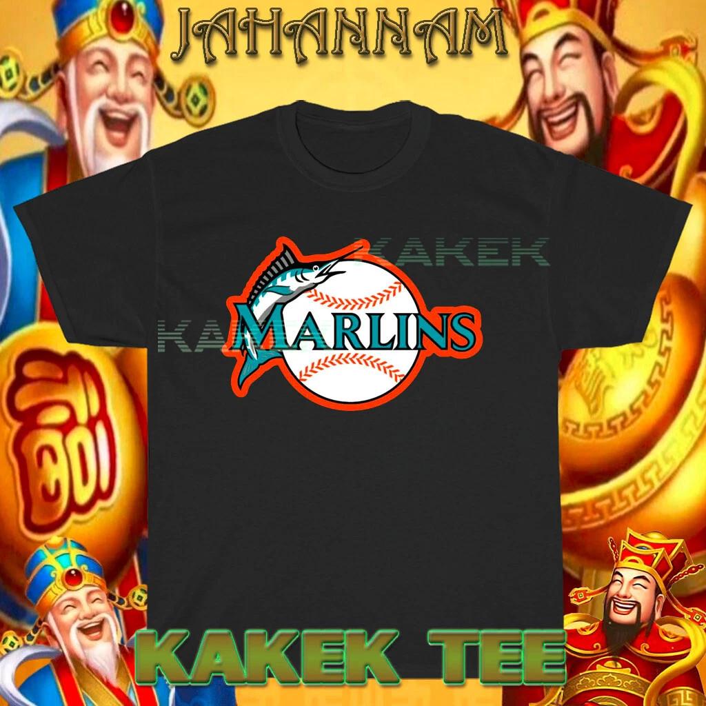 

Новая Футболка Логотип Бейсбольной Команды Miami Marlins Смешная Футболка Размер США S до 5XL M