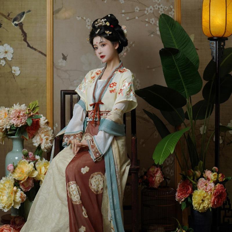 [Princess Changle] Tang Dynasty-made Dumplings Are Restored To Waist-length and Eight-broken Skirts, and They Look Thin Every Day. Summer Hanfu