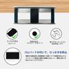 BeishiTenwaymili Laptop Storage Bracket, Under-Desk Storage Hardware, Notebook and Tablet Holder with Screws, Under-Desk Laptop Storage Bracket, PC Ra
