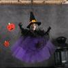 Scary Halloween Gauze Witch Pumpkin Doll Exquisite Funny Pumpkin Ghost Hanging Ornament Festival Happy Halloween Decoration