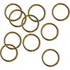 Homyl Brass Split Key Ring Lot Round Hoop Double Loop Key Chain All 8 Sizes - 12mm