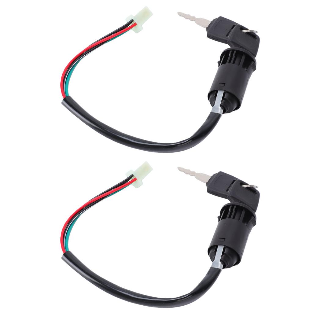 2 Pack 4 Pin Ignition Key Switch Set Universal for 50mL 70mL 90mL 110mL 125mL 150mL 200mL 250mL Dirt Bikes ATVs