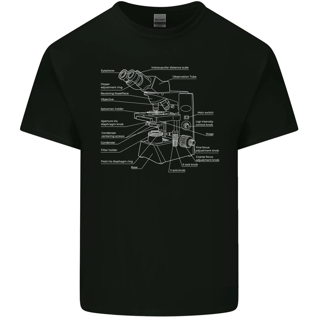 26 Microscope Science Biology Mens Cotton T-Shirt Tee Top Unisex T-Shirt