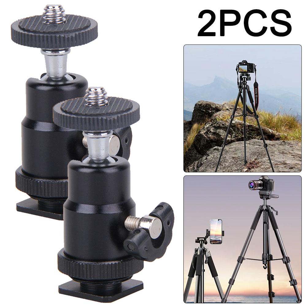 Tripod for GOPRO AluminumTripod Mount 1/4 Hot Shoe Adapter Metal Cradle Ball Head with Lock Camera Accessories 360 Degree