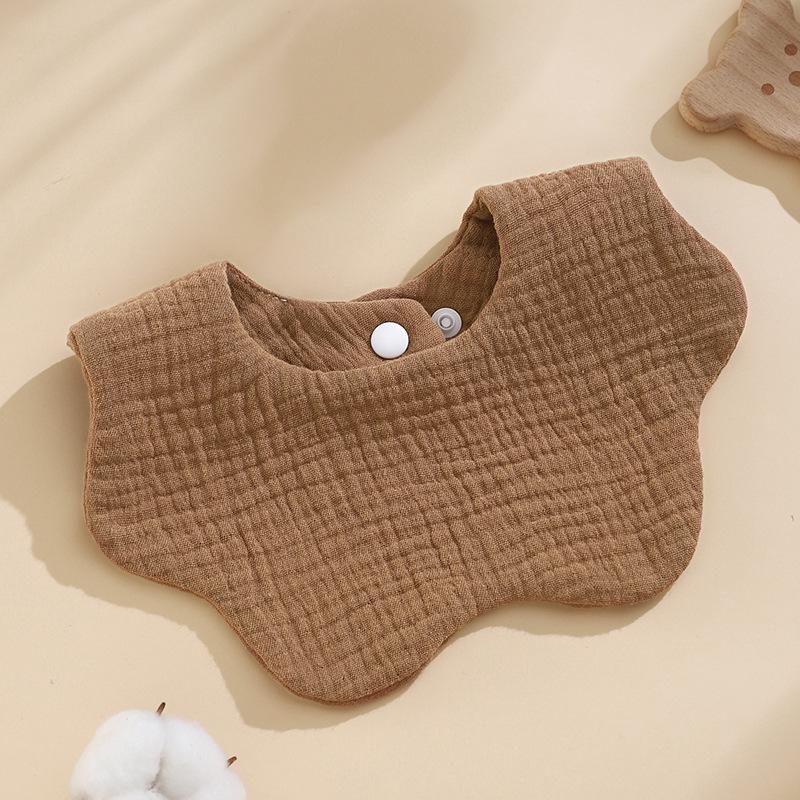Korean Style Pure Cotton Baby Bibs – Petal Design, Class A Drool Bibs