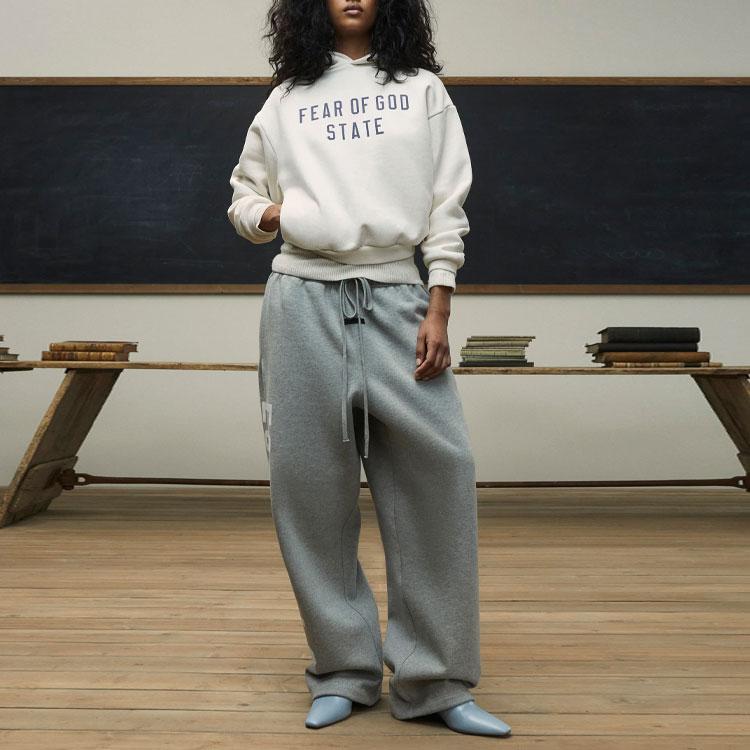 Fear of God Essentials Fleece Relaxed Sweatpant Dark Heather Men Bottoms Grey 130BT244321F
