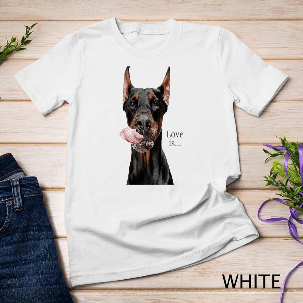 Doberman Shirt Doberman Pinscher Dog Mom Dad Love Pet Puppy Unisex T-shirt