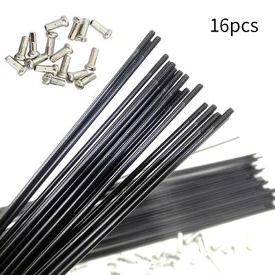 16 Adet 251mm-269mm MTB Dağ Bisikleti Bisiklet Tekerleği Çelik Jant Teli Parçaları Nipeller ile