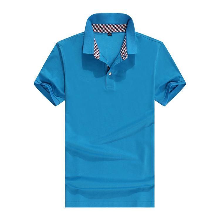 GDS P003 40 Fine Pearl Inner Plaid Collar Polo Men's