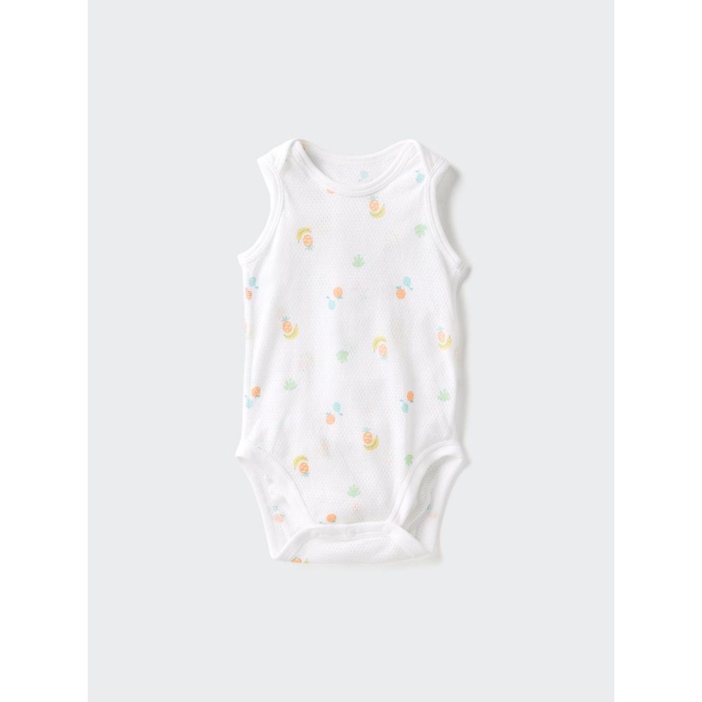 Uniqlo Japan Cotton Mesh Bodysuit Sleeveless