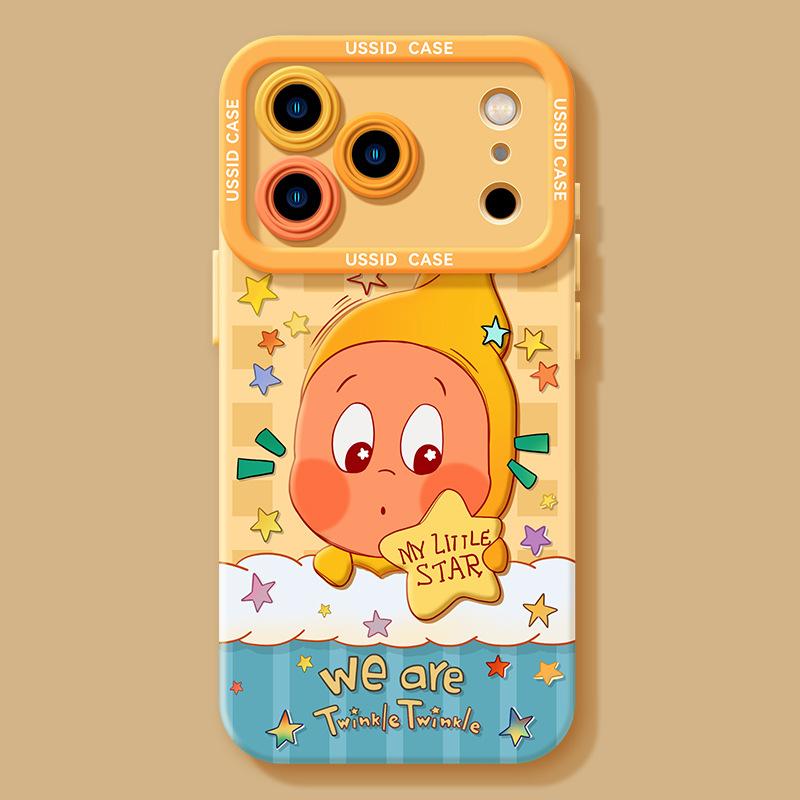 Apple Mobile Phone Case 17 Doll Suitable for iPhone16promax Girls High-value Magnetic Suction Bracket Soft Case
