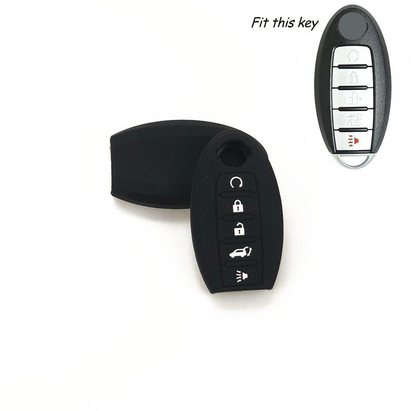 Car Accessories Silicone 5 Buttons Silicone Remote Key Case Cover Fit For Nissan Altima Maxima Pathfinder Oct26 2018