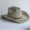 Sombrero de Vaquero Occidental de Ala Ancha Sombrero Tejido a Máquina Para Mujeres Hombres Protección Solar para Exteriores Playa Viajes Vacaciones