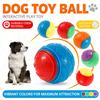 6Pcs Squeaky Balls Toys Dogs Interactive Toys TPR Dog Chew Toy for Dog Pet Teeth Cleaning Bite Resistance  Pet Supplies