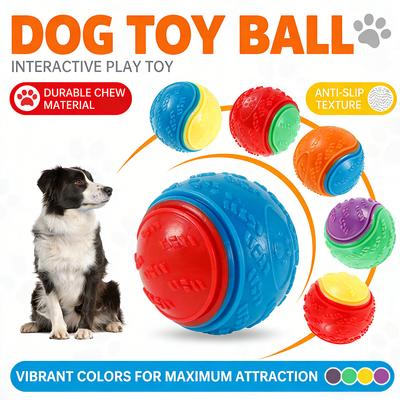 Balles grinçantes pour chiens, 6 pièces, jouets interactifs TPR, jouet à mâcher pour chiens, nettoyage des dents des animaux de compagnie, résistance aux morsures, fournitures pour animaux de compagnie