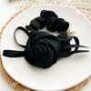 3D Rose Pearl Pendant Large Intestine Hair Tie Headband Women's Gentle Hair Accessories