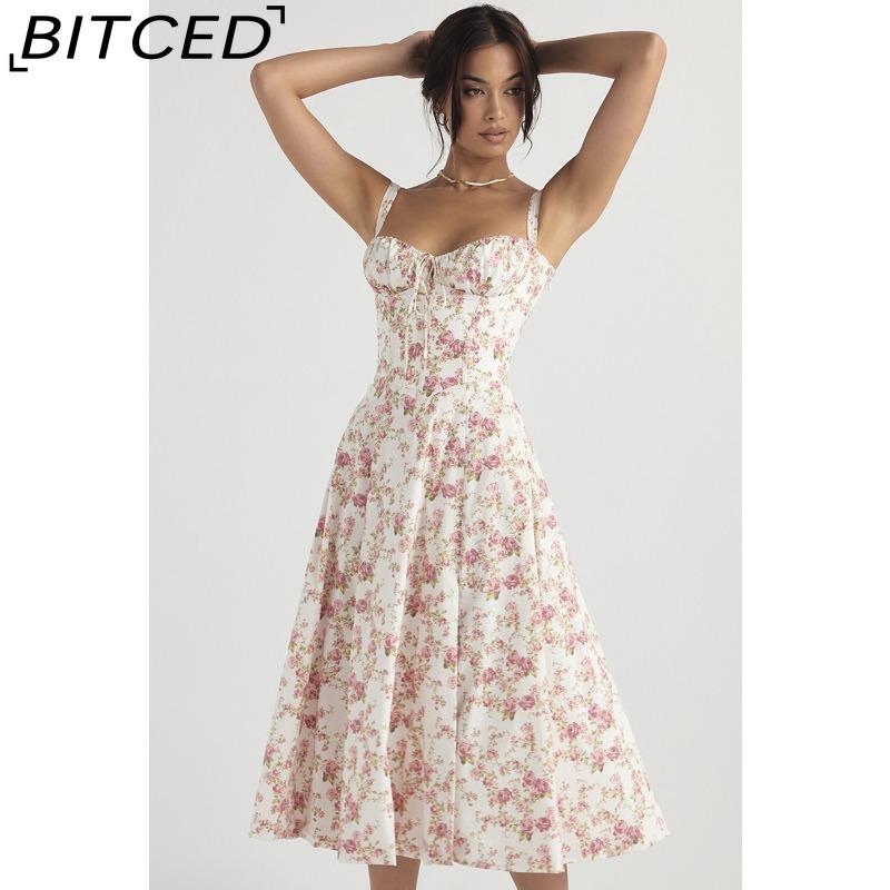 BITCED Summer-inspired Chic and Sophisticated Strapless Dress for Women