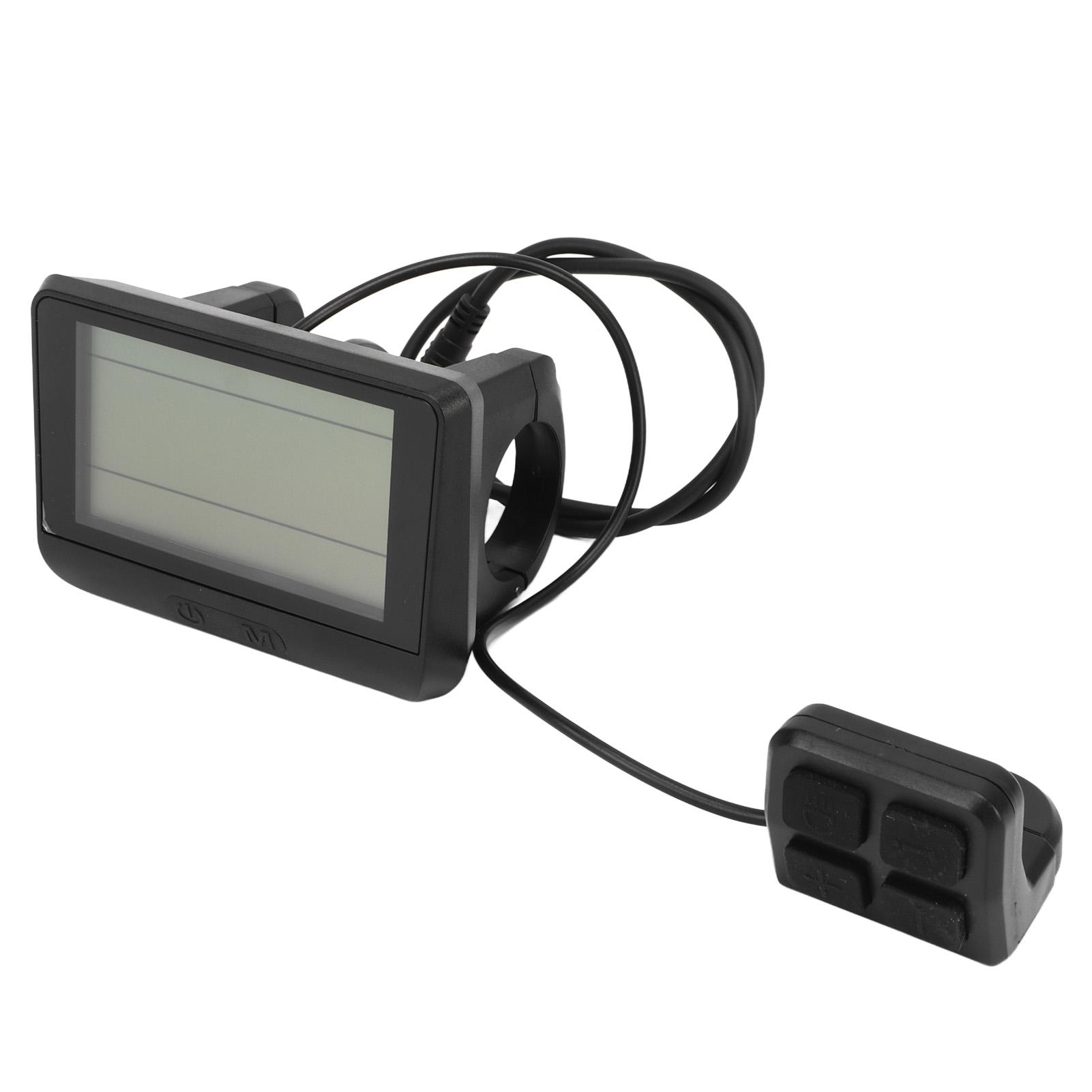 

Electric Bike Display Panel Universal ABS Housing 5 Pin Waterproof Interface LCD Display Meter 24V 36V 48V