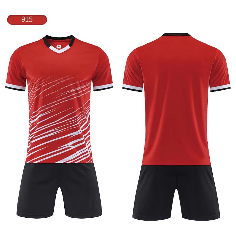 Kid Football Jerseys Custom Children Soccer Uniform Shirts Futsal Sportswear Club Team Football Uniform Men Sports Suit JLS915