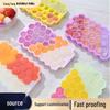 Silicone Honeycomb Ice Cube Mold with Lid, 37-Grid, Stackable, Food-Grade DIY Tray