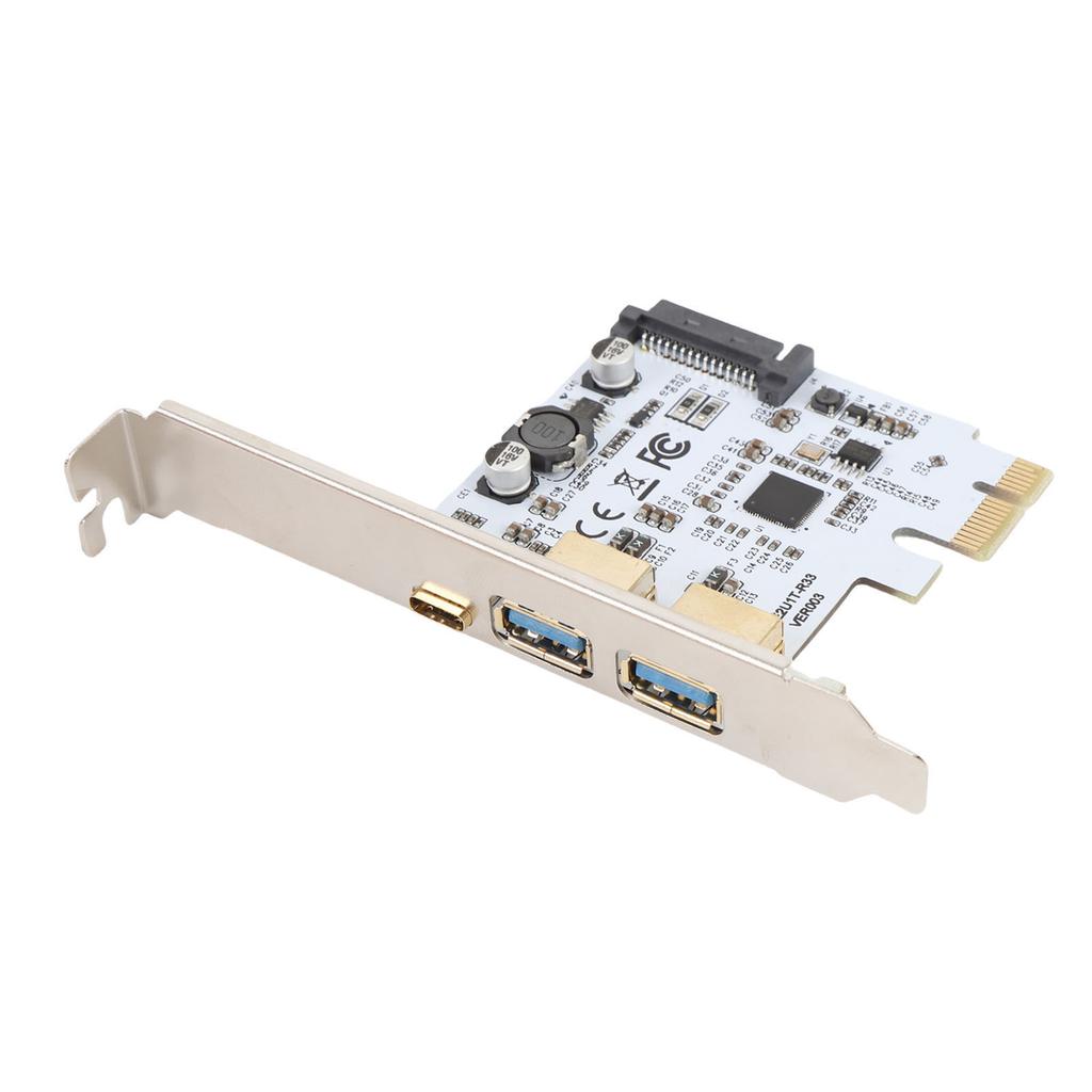 USB3.2 GEN1 Type C Expansion Card 19PIN Socket 5Gbp 2 Port Adapter Card for Type C Front Panel Mount Adapter