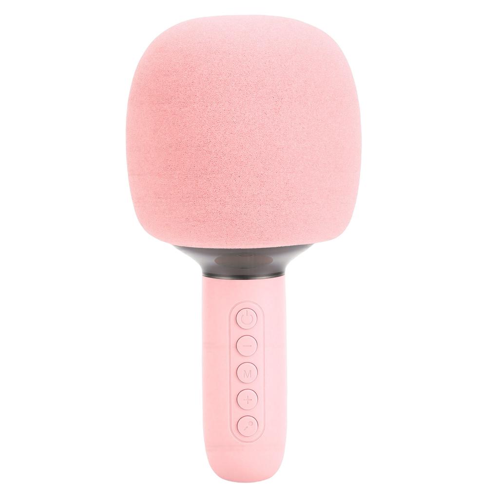 Wireless Bluetooth Karaoke Microphone Machine Portable Handheld Mic Speaker with RGB Lights 3.5mm AUX Jack 5 Sound