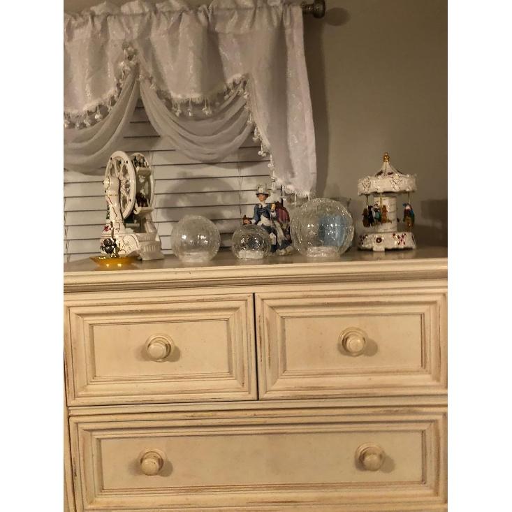 Crackle Globe LED Lamp Battery Operated
