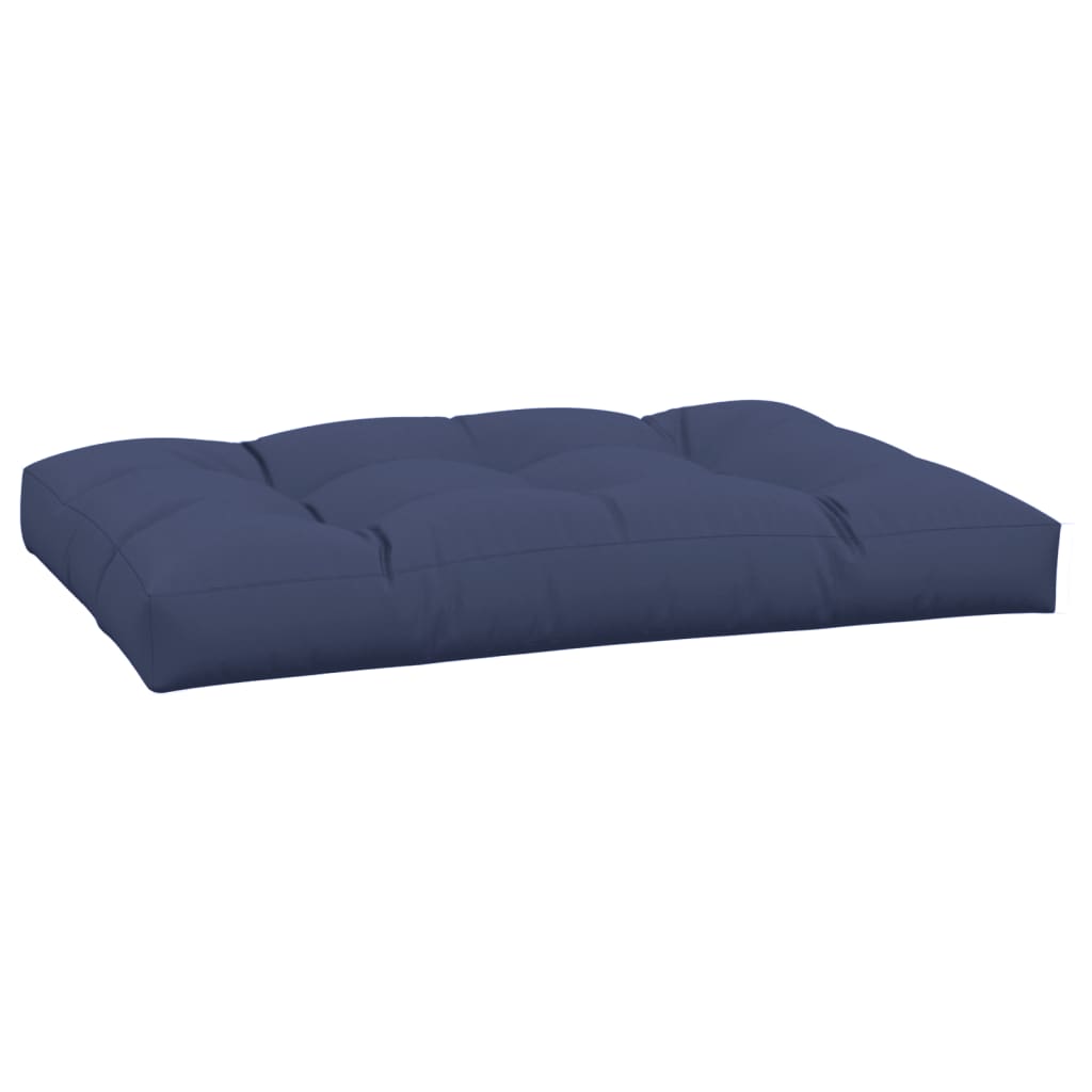 Pallet Cushion Navy Blue 120 X 80 X 12 Cm Fabric
