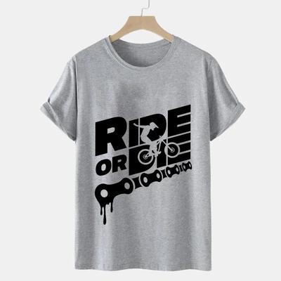 Pánské tričko Ride or Die Potisk Horní díly Letní Pánské Ležérní trička Motocyklová Móda Streetwear Tričko Dámské Tričko Oblečení