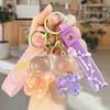 Acrylic Glitter Bear Keychain Pendant