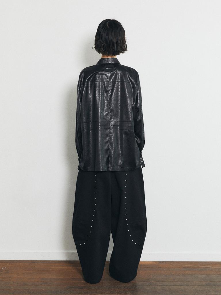 HALF DEVIL US Oversized Cargo Shirt_Black